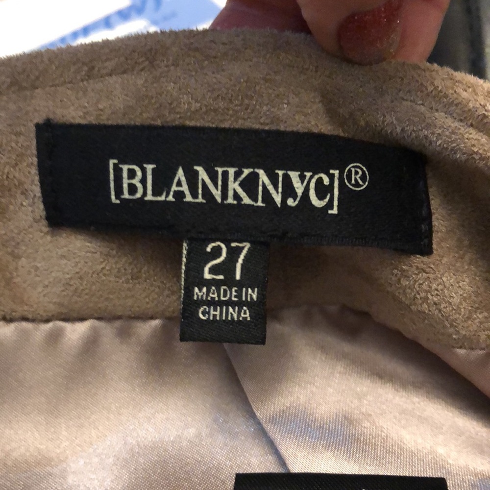 Blank NYC tan soft faux suede mini skirt - Picture 10 of 12